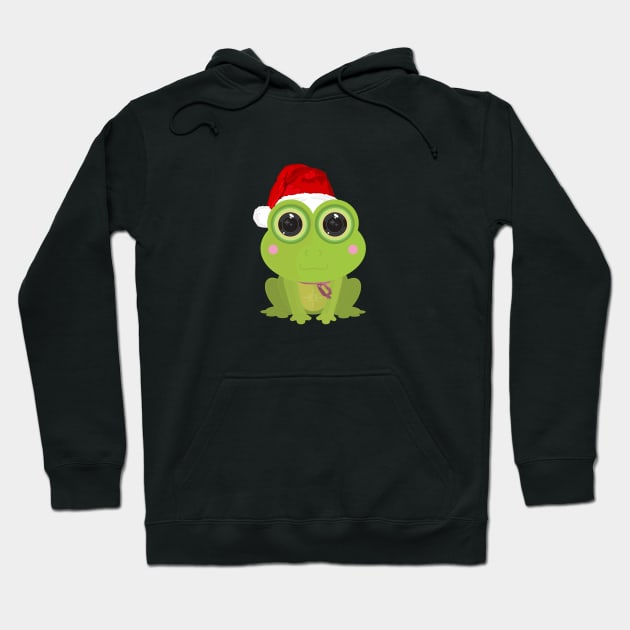 Christmas Frog Hoodie by adamzworld